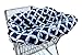 Itzy Ritzy Shopping Cart and High Chair Cover Featuring Padding, Toy Loops, Pockets and Safety Belts - for Use in Shopping Carts and High Chairs, Social Circle Blue