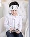 FIRIK Kids Headphones Volume Limited with Easy Adjustable Kids Costume Headband Silky Headphones for Children, Perfect for Travel and Home - Panda