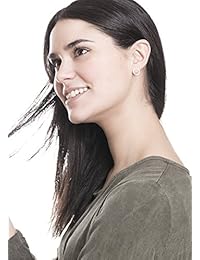 Círculo Abierto Stud arete en oro rosa   minimalista ronda arete Titanio Joyería