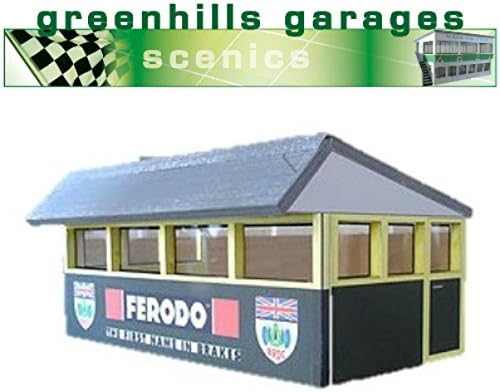 Greenhills Scalextric Slot Car Building Silverstone Press Box Model 1:43 Scale MB33