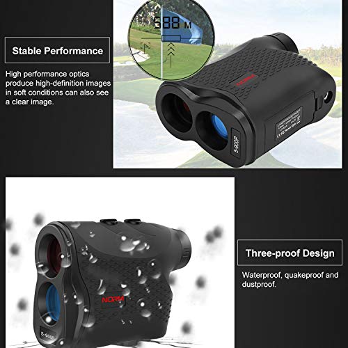 NORM 900m Laser Rangefinder Range Finder Telescope Distance Meter Fog Mode Speed Measuring Tape Mini Golf Hunting Outdoor