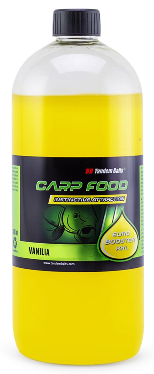 Tandem Baits Euro Booster XXL for Carp Boilies Vanilla | Carp Fishing Boilies | Carp Fishing Bait | Carp Bait | Carp Fishing Accessories for Monster Fish 1 L