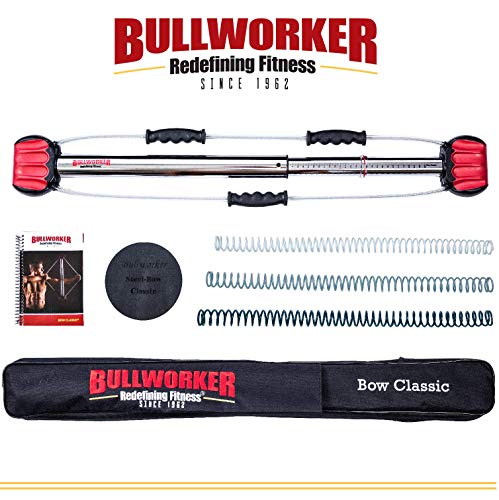 Bullworker 36″ Bow Classic -Full Body Workout- Portable Home Gym Isometric Exercise Equipment for Fast Strength Training Gains. Cross Training Fitness; Chest, Back, Arms, and Abs Exercise Machine