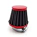 TC-Motor 38mm Red Filter For 50cc 90cc 110cc 125cc Pit Pro Dirt Bike ATV Quad & GY6 50cc QMB139 Engine Moped Scooter