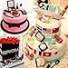 Anyana 3D mini Makeup Tools Loose Powder Eye Shadow silicone mould embossing cake Fondant imprint gum paste mold for Sugar paste fashion cupcake decorating topper decoration sugarcraft set of 3