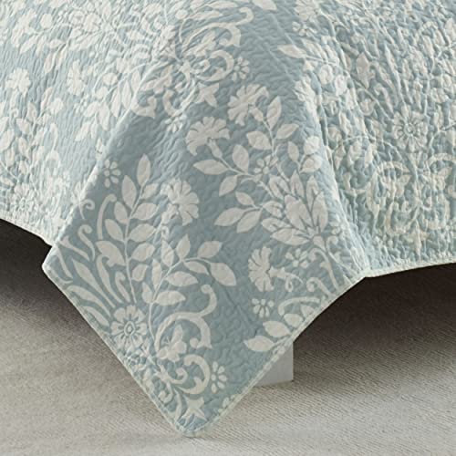 Laura Ashley Rowland Collection Quilt Set 100 Cotton, Reversible
