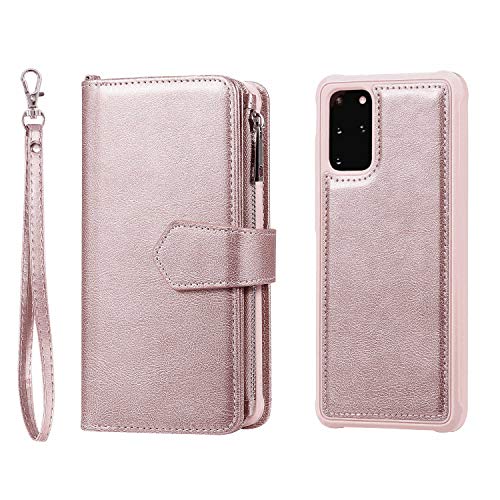 PU Leather Flip Cover Compatible with Samsung Galaxy S10, rose