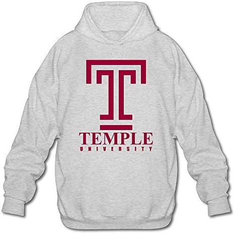 Jirushi Men's Temple University Pullover Sweatshirt Ash XX-Large