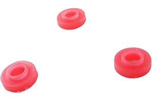 200PCS Plastic Shoulder Washer for Tattoo Machine Binding Post Replacement Parts (RED)