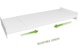 SOFRON Expandable Closet Shelf Organizer, Adjustable Shelves Organizer, Storage Shelving Rack DIY Divider RV Separator for Cabinet Pantry Wardrobe Cupboard Kitchen, Small 1 Pack