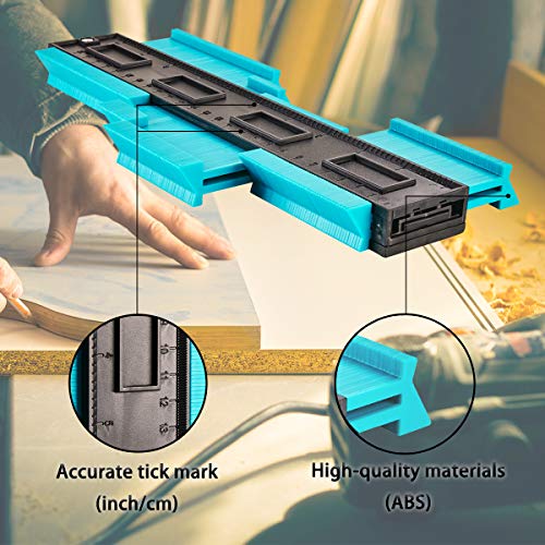 CYECTTR 3 Pieces Contour Gauge Duplicator Plastic Contour Gauge Profile Multi-functional Shaping Measure Ruler for Perfect Fit and Easy Cutting Easy Outline Gauge Standard Wood Marking Tool - Thumbnail 6