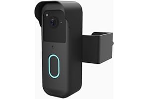 FIEYBIRT Blink Doorbell Mount, Anti-Theft Doorbell Mount for Blink Video Doorbell 2nd Gen (2025 newest model), No-Drill Needed Blink Doorbell Mount with Protective Cover, No Block Sensor & Night Vision (Black)
