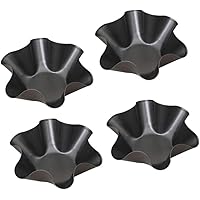 4 Packs Taco Salad Bowl Maker Molds – Nonstick Carbon Steel Tortilla Shell Pans Baking Molds Tostada Bake Taco Shells…