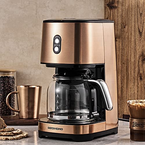 Coffee Maker 12 Cup, REDMOND Drip Coffee Machine with Reusable Filter