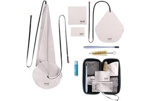 Imelod Saxophone Cleaning kit with Case for Alto Tenor Clarinet Flute and other Wind & Woodwind Struments Including Sax Cleaning Cloth(4pcs),Mouthpiece Brush(Dark Gray)