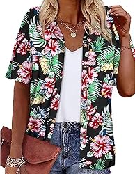 LILYCHIC Women's Floral Button Down Hawaiian Shirts