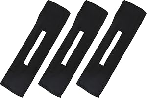 LALADEFIEE 3pcs Black Lazy Hair Bun Maker Headbands Wire Hairbands Knotted Hair Wraps for Women Styling