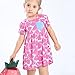 Fiream Girls Cute Cartoon Cotton Short Sleeve Dress(S0003A,5)