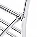 Candora 24in Wall Mounted Shelf Towel Rack Specular Finish Towel Shelf Towel Holder with 8 Hooks