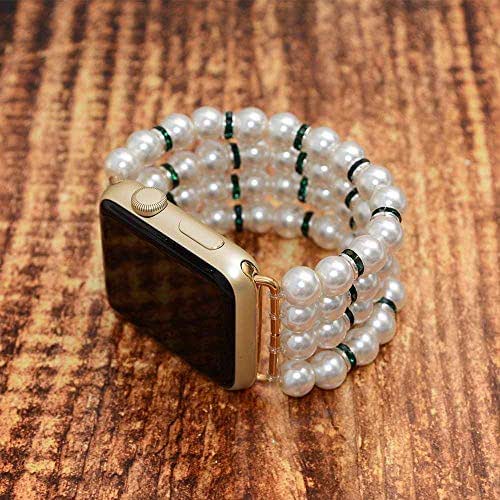 Amazon.com: Watch Band 38mm 40mm 42mm 44mm for Apple Watch - Fake Pearl
