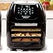 PowerXL Air Fryer Pro, Crisp, Cook, Rotisserie, Dehydrate; 7-in-1 Cooking Features; Deluxe Air Frying Accessories; 3 Recipe Books (8 QT White)