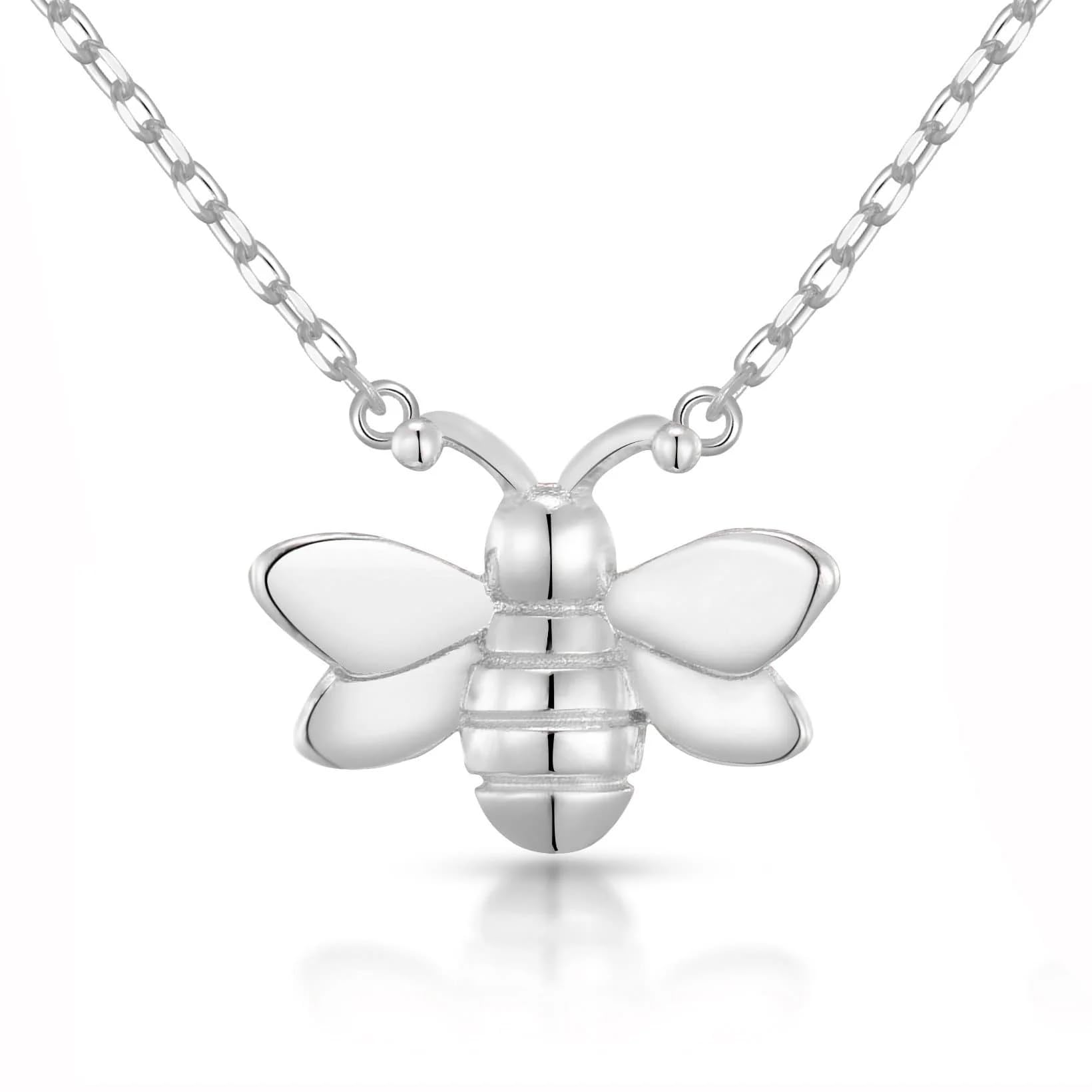 Philip Jones Silver Plated Bumble Bee Necklace