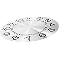 Uonlytech Clock Dial Wall Clock Metal Dial Replacement Clock Face for DIY Clock Replacement Dial Clock Faces Clock Accessories Clock Part DIY Clock Material Aluminum Panel Pupils Movement