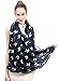 Lina & Lily Poodle Dog Print Women's Infinity Scarf Lightweight (Dark Gray & White)