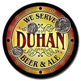 Duhan Family Name Beer & Ale Neoprene Coasters