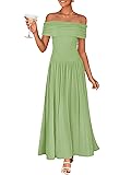 ZESICA Women's Off The Shoulder Maxi Dress 2025