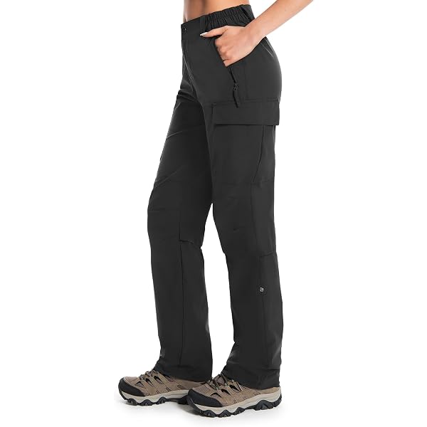 Pantaloni impermeabili da donna, leggeri, antivento, da trekking, da donna, impermeabili, in softshell, caldi, per attività all'aria aperta, traspiranti, ad asciugatura rapida, cachi, M