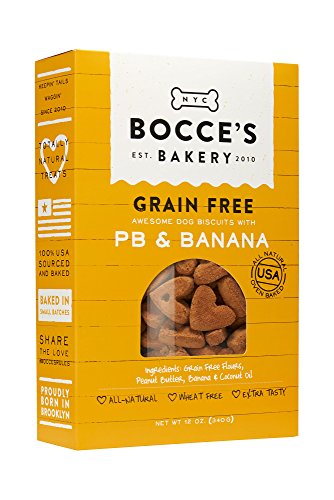 Bocce's Bakery Grain-Free PB + Banana Dog Treat, 12 oz