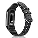 Fintie Bands for Fitbit Charge 3, Soft Woven Nylon Sports Band Replacement Strap for Fitbit Charge 3 and Charge 3 SE Fitness Activity Tracker Women Men (Black)