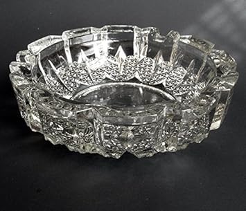King International Crystal Glass Ash Tray (13.5 cm, 420 g, Large)
