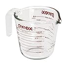 Pyrex Prepware 2-Cup Measuring Cup, Red Graphics, Clear