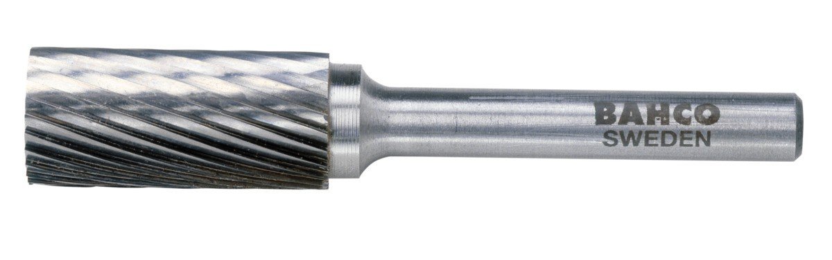 Bahco A0616M06X Cylindrical X-Cut Rotary Burr, Silver, Medium, 6 x 50 mm