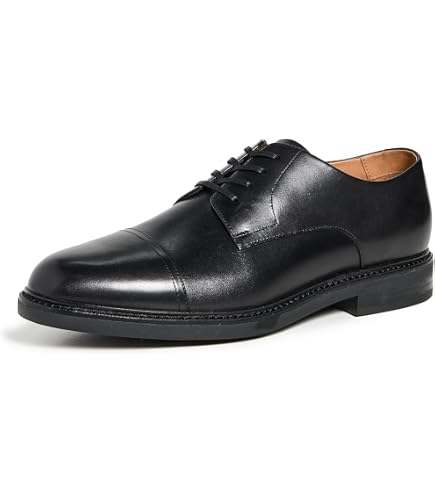Amazon.com | POLO RALPH LAUREN Asher Wing Tip Black Calf Leather 8