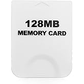 Hyamass 128MB(2043 Blocks) High Speed Gamecube Storage Save Game Memory Card Compatible for Nintendo Gamecube & Wii Console Accessory Kits - White