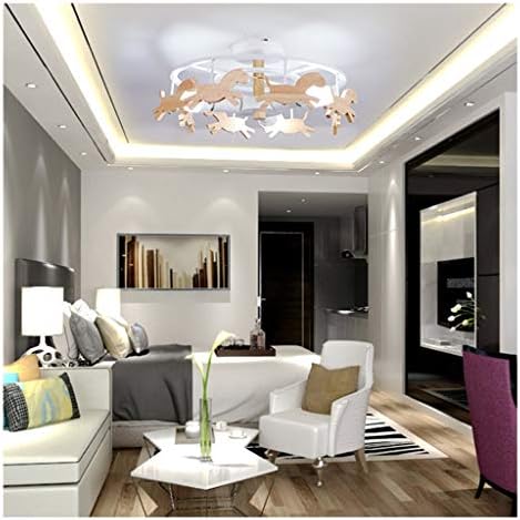 YliJkeT Modern Maca Ceiling Lamp Chandelier Children's Room Lighting Fixture/Eye Lamp Boy Girl Bedroom Lamp Carousel Ceiling Lamp -36 (color : White)