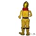Kurt Adler Lighted Tinsel Fabric C3PO Decoration, 28-Inch