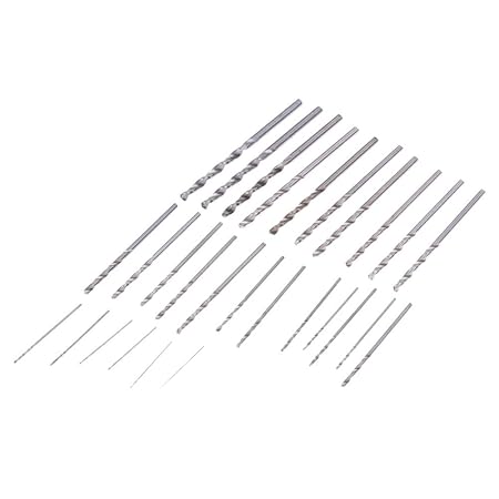 Tomtopp 28Pcs Mini Micro HSS Twist Drill Bits Set Metric Sizes 0.3-3.0mm For PCB, Thin Aluminum/Iron Sheet, Thin plank, Plastic