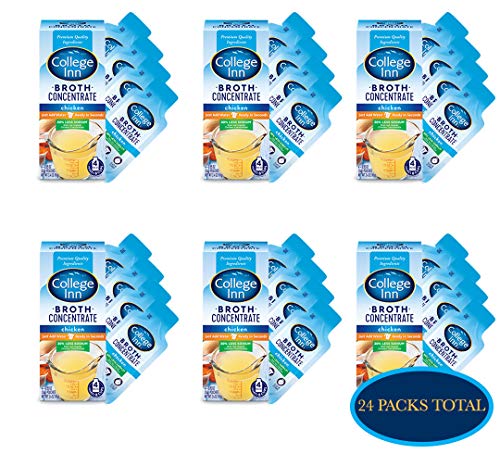 College Inn 30% Less Sodium Chicken Broth Concentrate Pouches, 0.85-Ounce, Pack of 6 (24-Count)