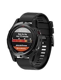 ANCOOL Compatible Forerunner 935 Band Easy Fit Mecanismo de repuesto de silicona para Garmin Forerunner 935 Fenix 5 Fenix 5plus Approach S60 Smartwatch