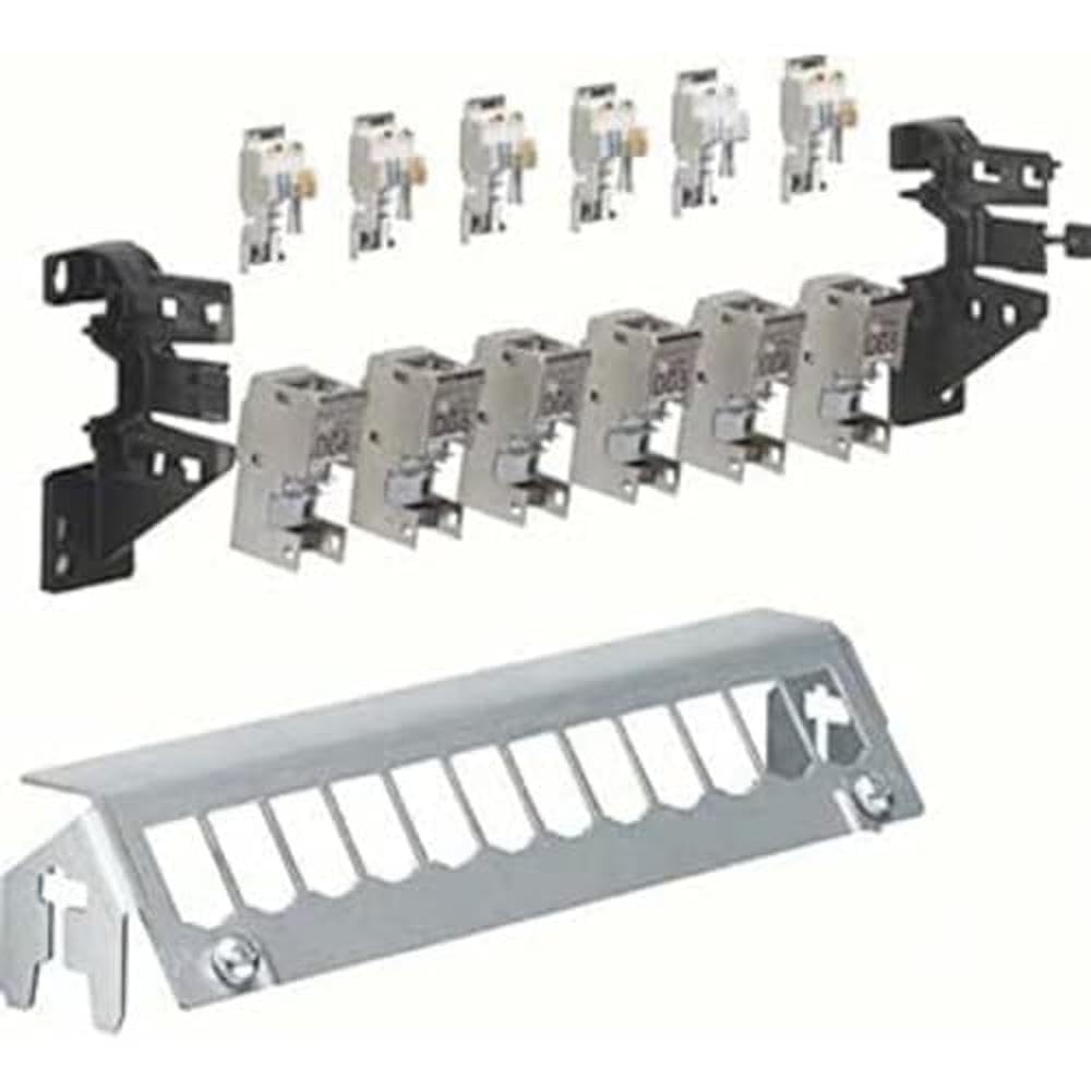 Hager Panel 12 piece with 6XRJ45 modules FZ12 mm.