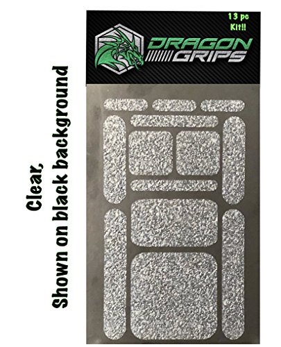 Dragon Grips 13pc Clear Grip Tape Decal stickers for iphone tablet mouse computer textured silicone rubber traction grip adhesive