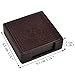 Drink Coasters,PU Leather Coasters for Drinks Glasses Set of 6 with Holder-Protect Furniture From Water Marks(Coffee)
