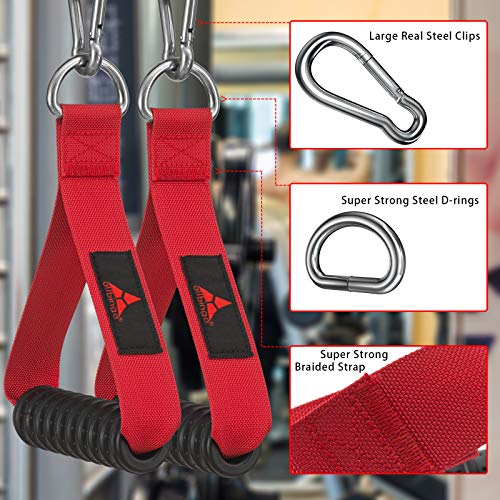 Ultimate Cable Machine Attachment Handles,Heavy Duty Resistance Bands
