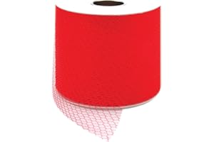 FALK FABRICS LLC Falk Net Mesh Spool 3" Wide 40 yd, Red