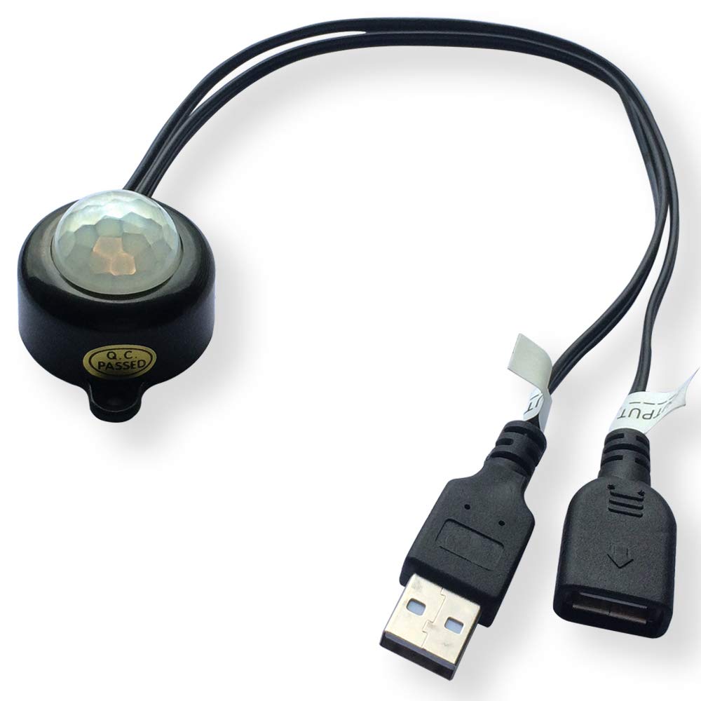 Photo 1 of USB 5V 5V-12V Light Sensor Switch Lighting Activated Photoswitch Light Sensing Automatic Switch for Car Ambient Light LED Strip Light Camera Motor (Night -ON ; Day -Off, Black)