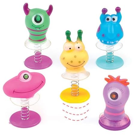 Figuras saltarinas de monstruos unisex para regalar fiestas y concursos infantiles pack